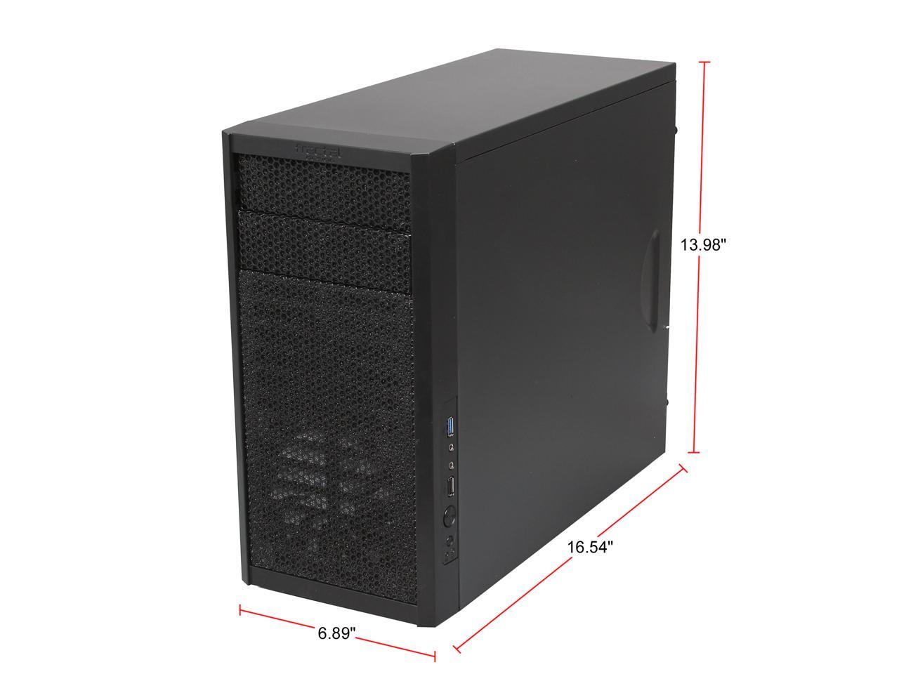 Fractal Design Core 1000 Black Micro ATX Mini Tower Computer Case