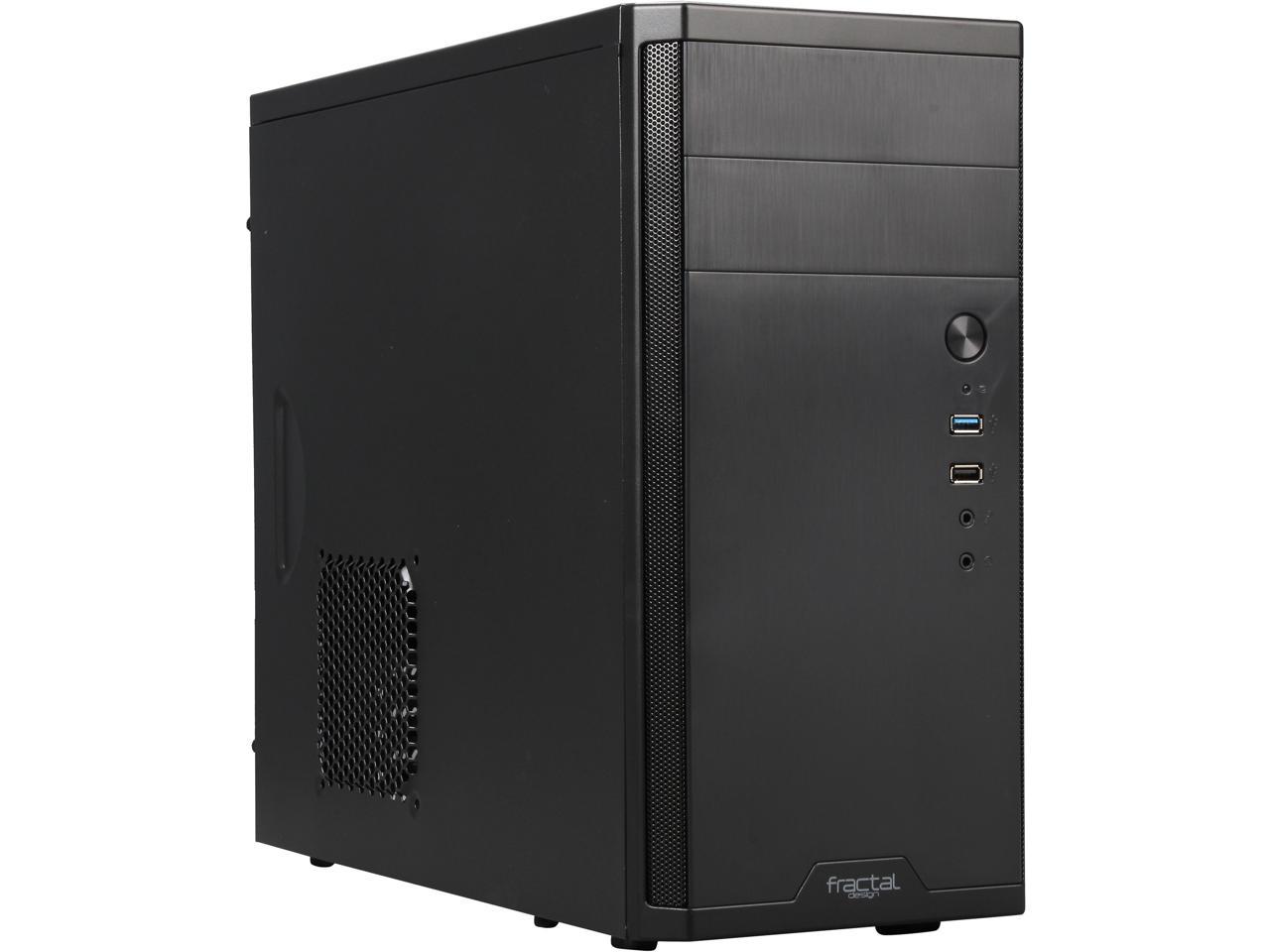Fractal Design Core 1100, Black, Micro ATX, Mini Tower, Computer Case