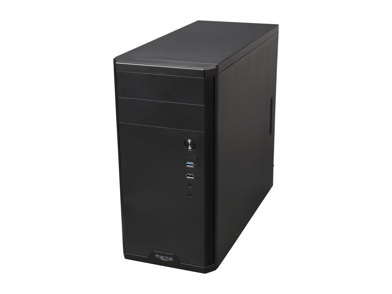 Fractal Design Core 1100, Black, Micro ATX, Mini Tower, Computer Case
