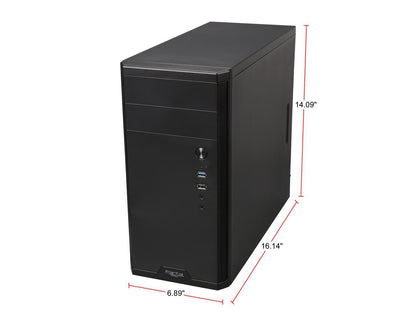 Fractal Design Core 1100, Black, Micro ATX, Mini Tower, Computer Case