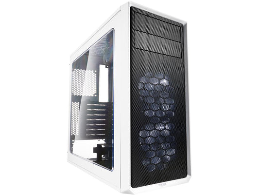 Fractal Design Focus G White ATX Mid Tower Computer Case, FD-CA-FOCUS-WT-W