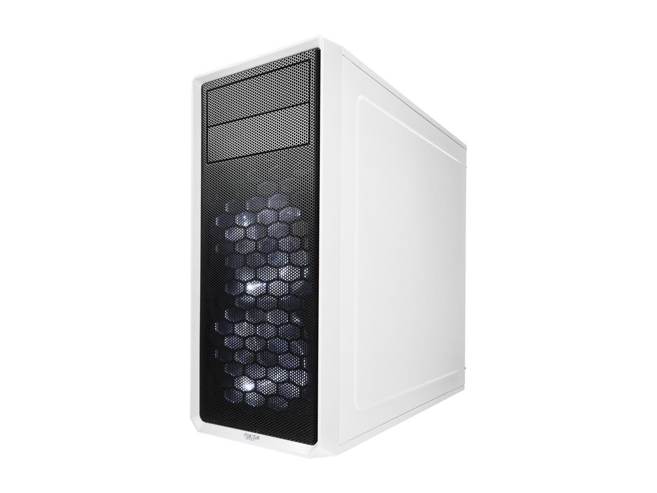 Fractal Design Focus G White ATX Mid Tower Computer Case, FD-CA-FOCUS-WT-W
