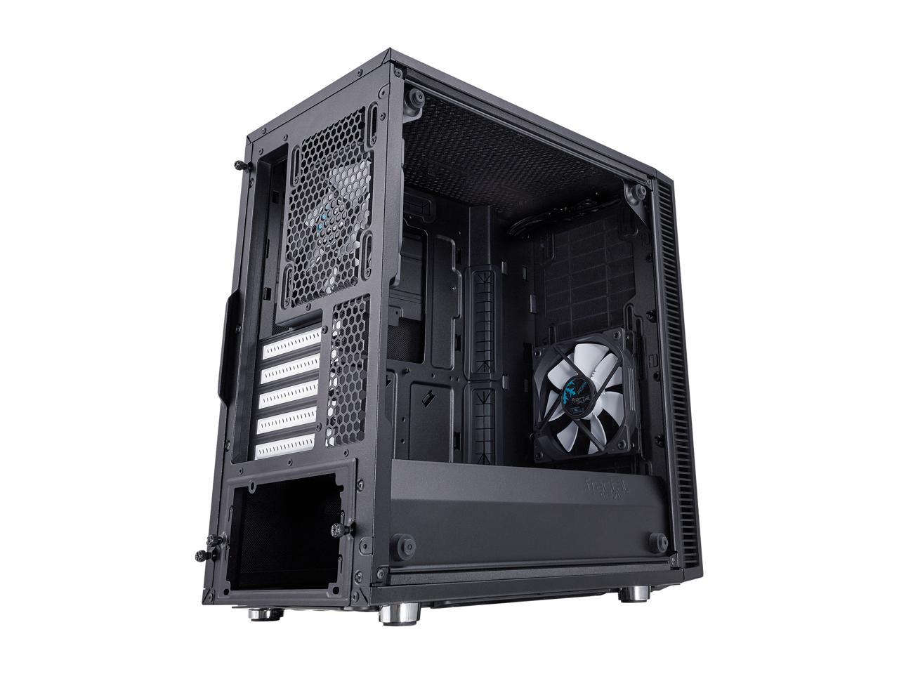Fractal Design Define Mini C TG Black Tempered Glass Window Silent Compact Micro ATX Mini Tower Computer Case
