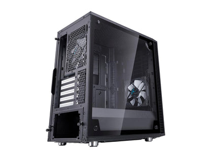 Fractal Design Define Mini C TG Black Tempered Glass Window Silent Compact Micro ATX Mini Tower Computer Case