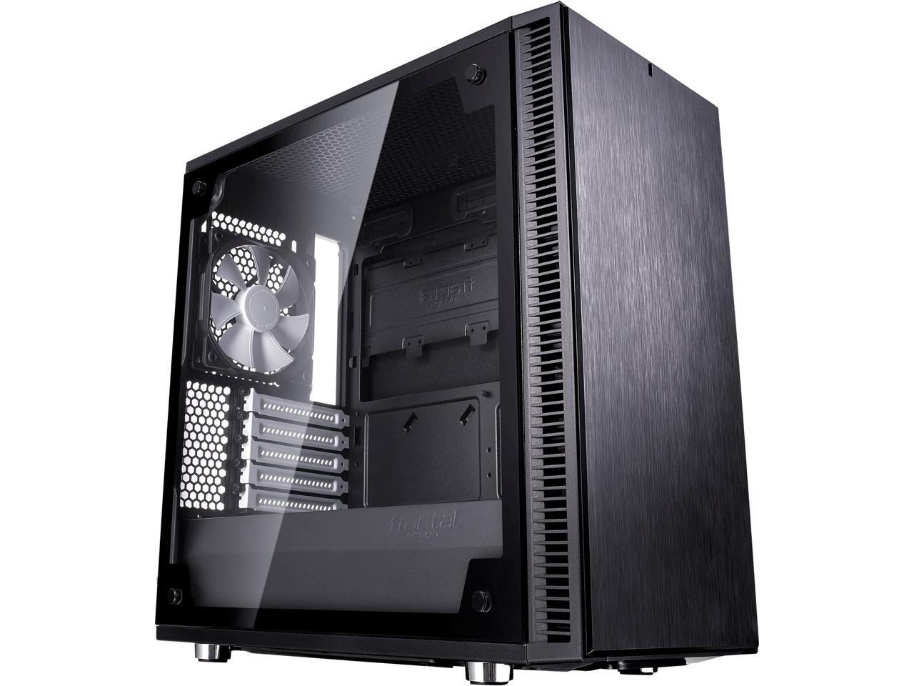 Fractal Design Define Mini C TG Black Tempered Glass Window Silent Compact Micro ATX Mini Tower Computer Case