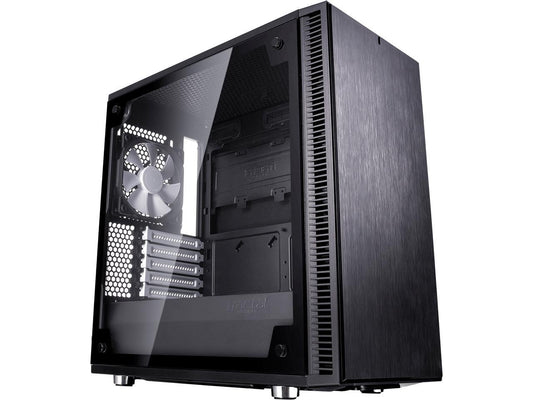 Fractal Design Define Mini C TG Black Tempered Glass Window Silent Compact Micro ATX Mini Tower Computer Case