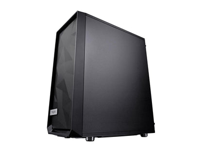 Fractal Design Meshify C Black ATX High-Airflow Compact Dark Tint Tempered Glass Window Mid Tower Computer Case, FD-CA-MESH-C-BKO-TG
