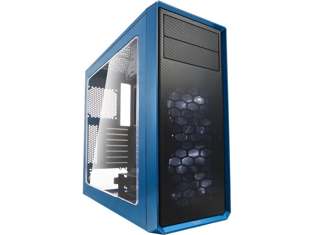 Fractal Design Focus G Petrol Blue ATX Mid Tower Computer Case, FD-CA-FOCUS-BU-W