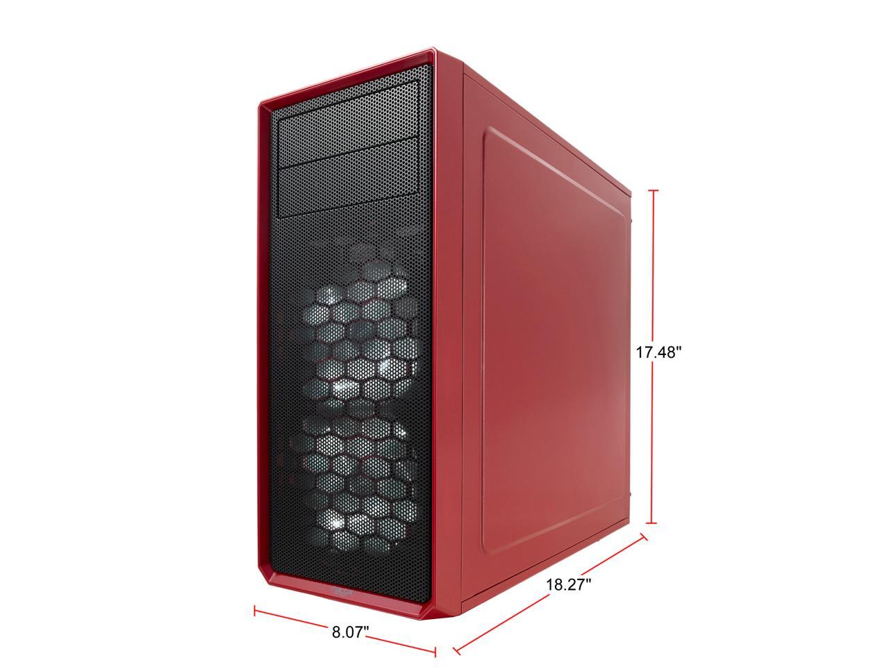 Fractal Design Focus G Mystic Red ATX Mid Tower Computer Case