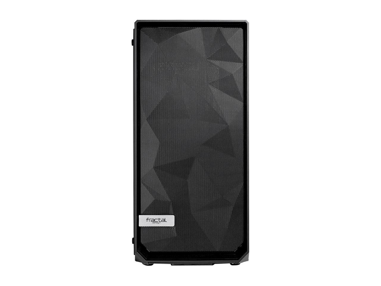 Fractal Design Meshify C Black ATX High-Airflow Compact Light Tint Tempered Glass Mid Tower Computer Case, FD-CA-MESH-C-BKO-TGL