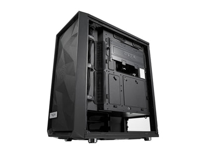 Fractal Design Meshify C Black ATX High-Airflow Compact Mid Tower Computer Case, FD-CA-MESH-C-BKO