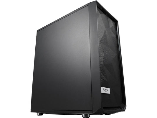 Fractal Design Meshify C Black ATX High-Airflow Compact Mid Tower Computer Case, FD-CA-MESH-C-BKO