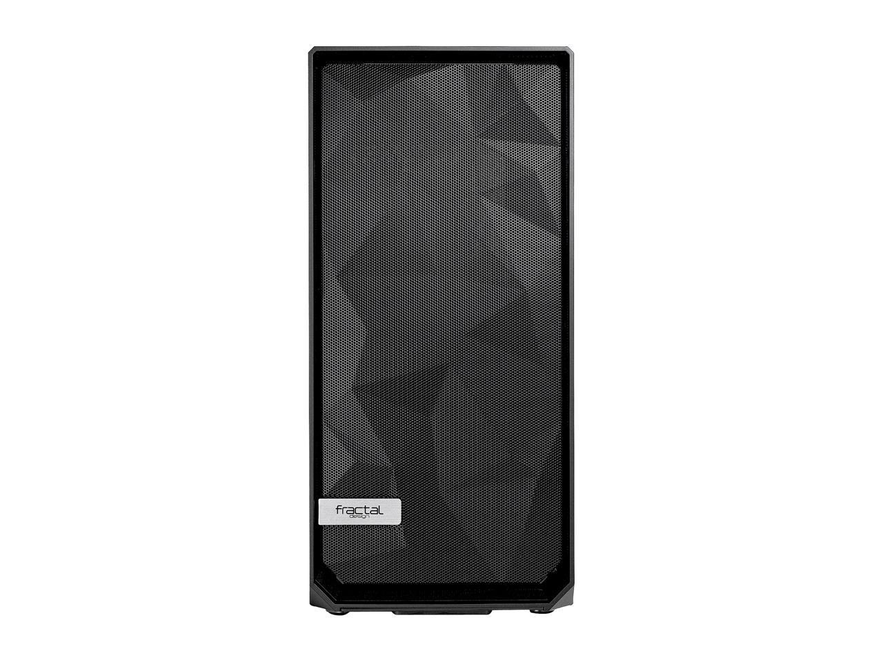Fractal Design Meshify C Black ATX High-Airflow Compact Mid Tower Computer Case, FD-CA-MESH-C-BKO