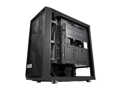 Fractal Design Meshify C Mini Black Micro ATX High-Airflow Compact Tinted Tempered Glass Window Mid Tower Computer Case, MESH-C-MINI-BKO-TGD