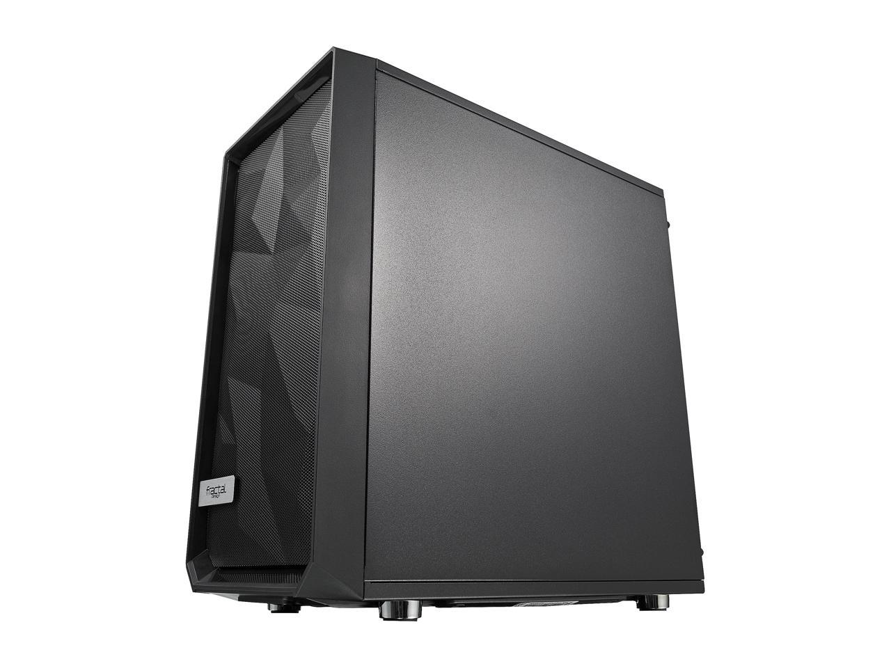 Fractal Design Meshify C Mini Black Micro ATX High-Airflow Compact Tinted Tempered Glass Window Mid Tower Computer Case