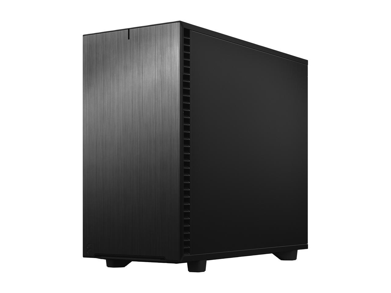 Fractal Design Define 7 Black Brushed Aluminum / Steel E-ATX Silent Modular Dark Tinted Tempered Glass Window Mid Tower Computer Case