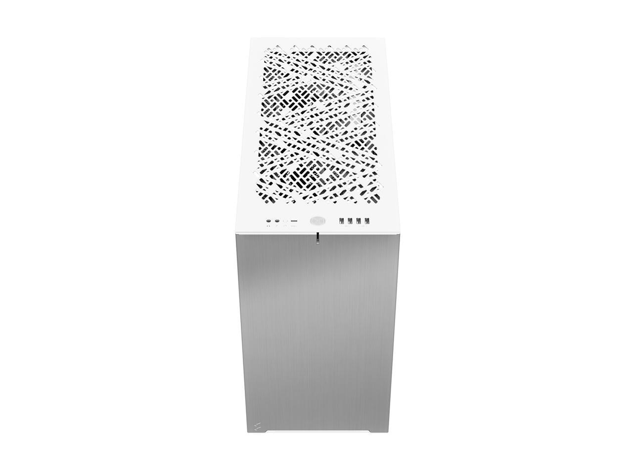 Fractal Design Define 7 White Brushed Aluminum / Steel E-ATX Silent Modular Tempered Glass Window Mid Tower Computer Case