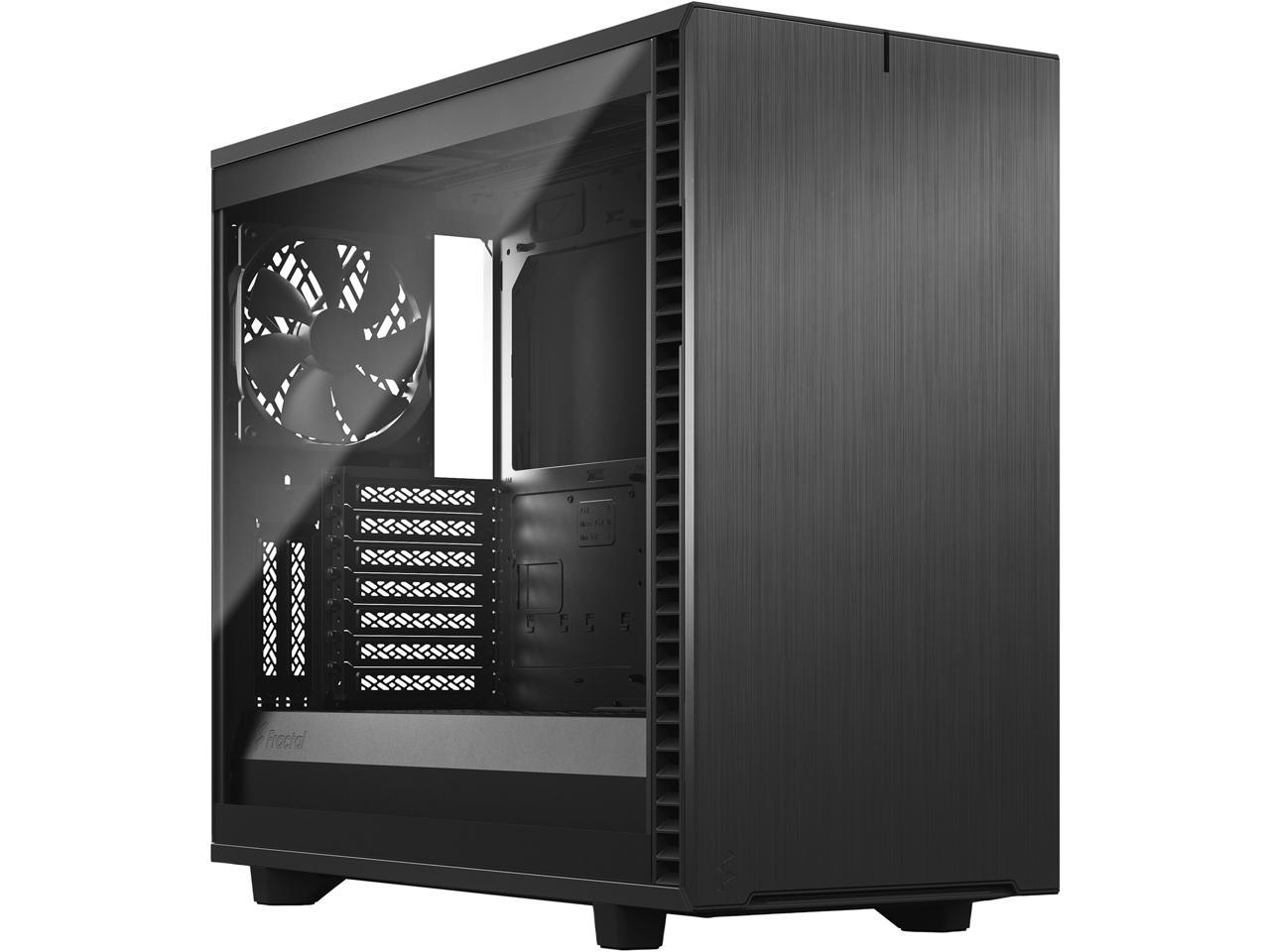 Fractal Design Define 7 Gray Brushed Aluminum/Steel E-ATX Silent Modular Tempered Glass Window Mid Tower Computer Case