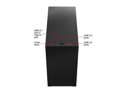 Fractal Design Define 7 Gray Brushed Aluminum/Steel E-ATX Silent Modular Tempered Glass Window Mid Tower Computer Case