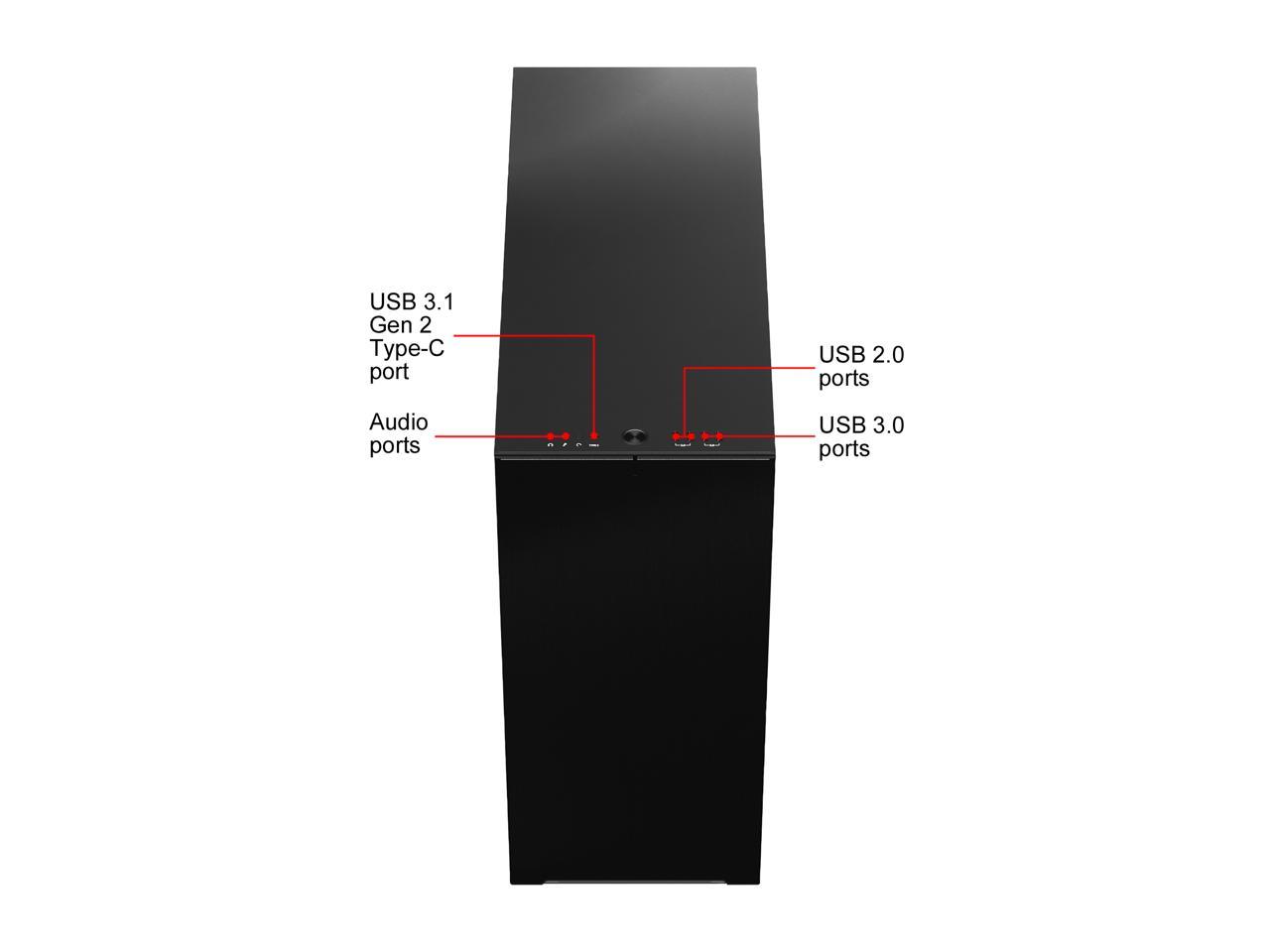Fractal Design Define 7 XL Black Brushed Aluminum / Steel E-ATX Silent Modular Tempered Glass Window Full Tower Computer Case