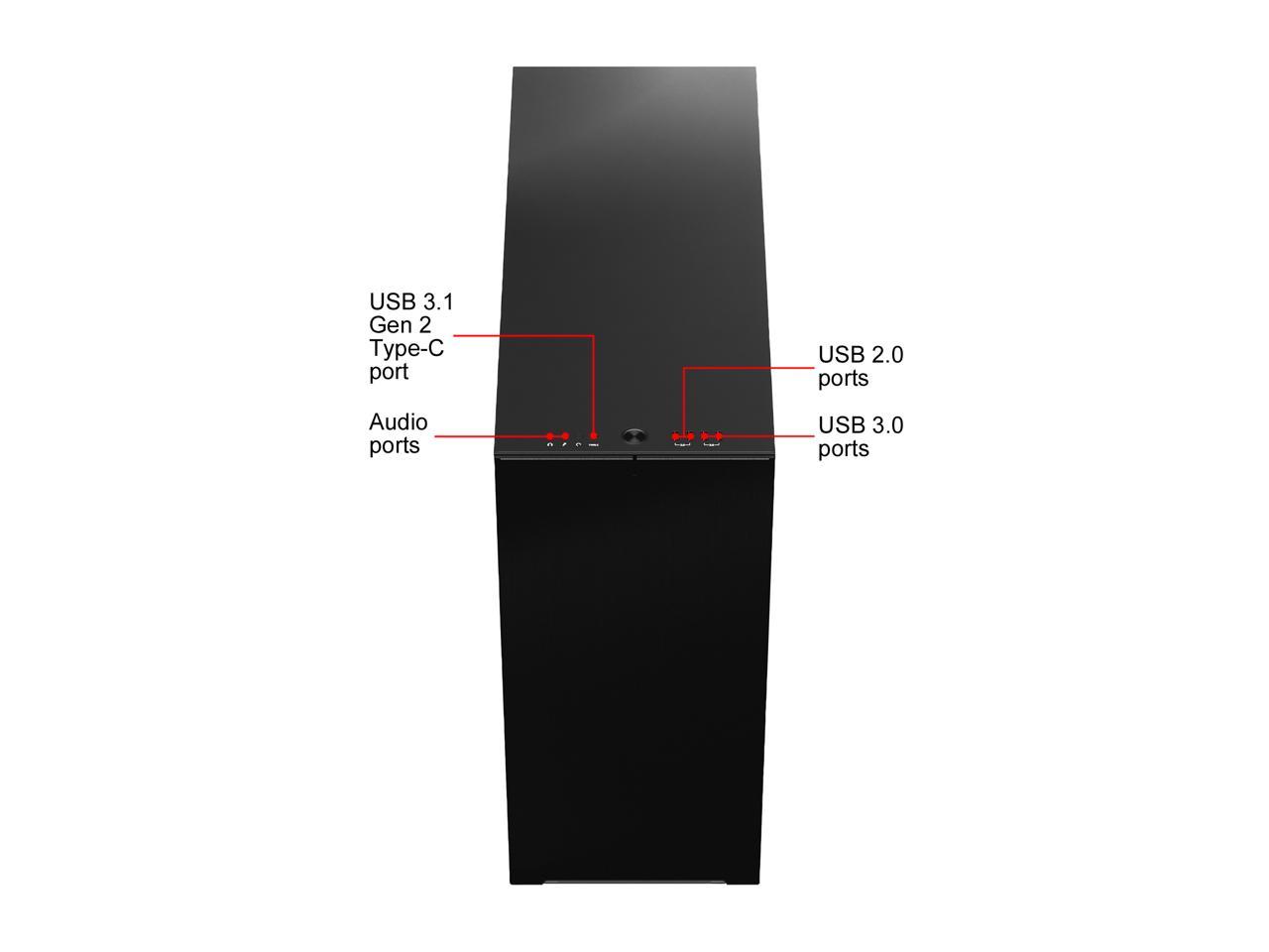 Fractal Design Define 7 XL Black Brushed Aluminum / Steel E-ATX Silent Modular Dark Tinted Tempered Glass Window Full Tower Computer Case