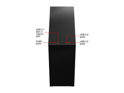 Fractal Design Define 7 XL Black Brushed Aluminum / Steel E-ATX Silent Modular Dark Tinted Tempered Glass Window Full Tower Computer Case