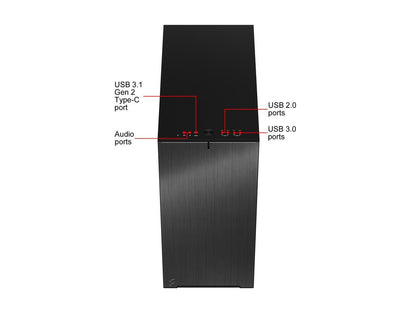 Fractal Design Define 7 Compact Black Brushed Aluminum/Steel ATX Compact Silent Mid Tower Computer Case
