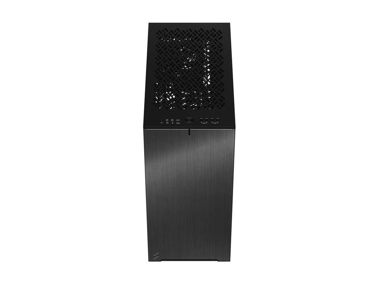 Fractal Design Define 7 Compact Black Brushed Aluminum/Steel ATX Compact Silent Dark Tinted Tempered Glass Window Mid Tower Computer Case