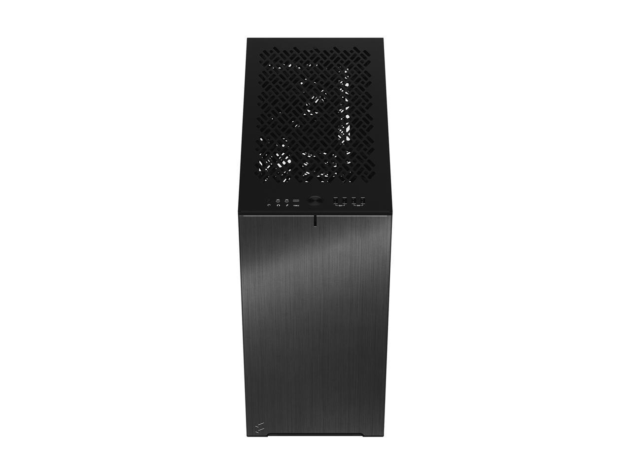 Fractal Design Define 7 Compact Black Brushed Aluminum/Steel ATX Compact Silent Tempered Glass Window Mid Tower Computer Case