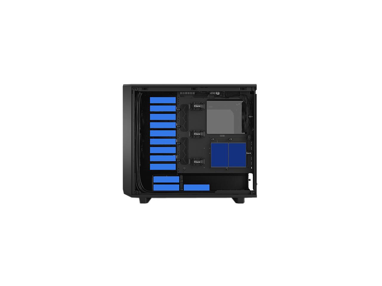 Fractal Design Meshify 2 Black ATX Flexible Dark Tinted Tempered Glass Window Mid Tower Computer Case, FD-C-MES2A-02