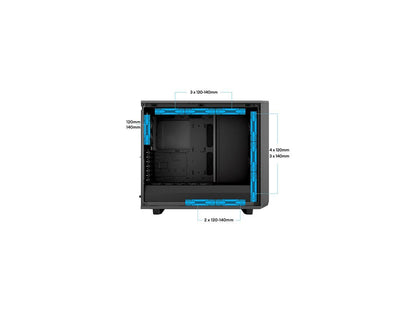 Fractal Design Meshify 2 Gray ATX Flexible Light Tinted Tempered Glass Window Mid Tower Computer Case, FD-C-MES2A-04