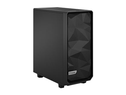 Fractal Design Meshify 2 Compact Black ATX Flexible High-Airflow Mid Tower Computer Case, FD-C-MES2C-01