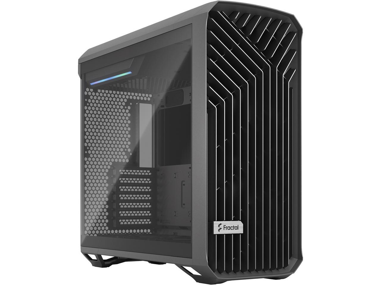 Fractal Design Torrent Gray E-ATX Tempered Glass Window High-Airflow Mid Tower Computer Case