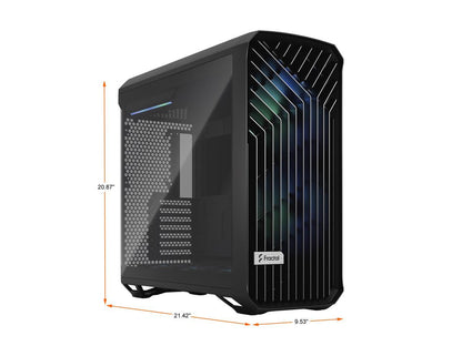 Fractal Design Torrent RGB Black E-ATX Tempered Glass Window High-Airflow Mid Tower Computer Case