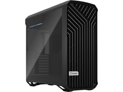 Fractal Design Torrent Black E-ATX Dark Tempered Glass Window High-Airflow Mid Tower Computer Case