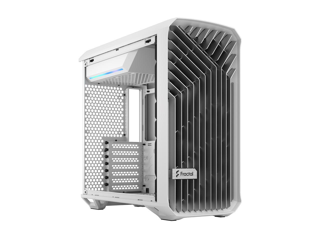 Fractal Design Torrent Compact White Steel / Tempered Glass ATX Mid Tower Computer Case ATX Power Supply