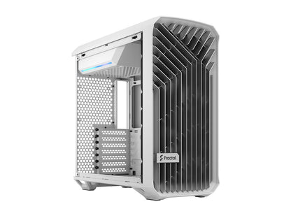 Fractal Design Torrent Compact White Steel / Tempered Glass ATX Mid Tower Computer Case ATX Power Supply