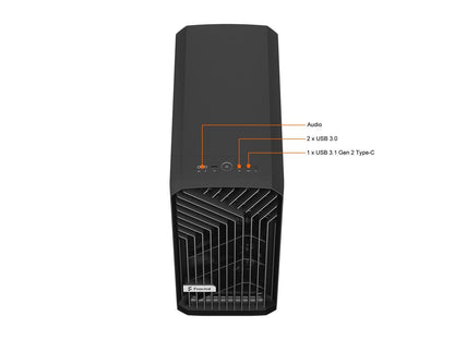Fractal Design Torrent Compact Black Steel ATX Mid Tower Computer Case ATX Power Supply
