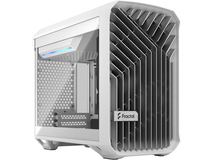 Fractal Design Torrent Nano White TG Clear Tint Tempered Glass High-Airflow Mini-ITX Computer Case