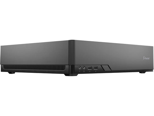 Fractal Design Node 202 Black Mini-ITX Slim Profile Compact Small Form Factor Computer Case with PCIE 3.0 Riser Card and Anode SFX Bronze 450w PSU