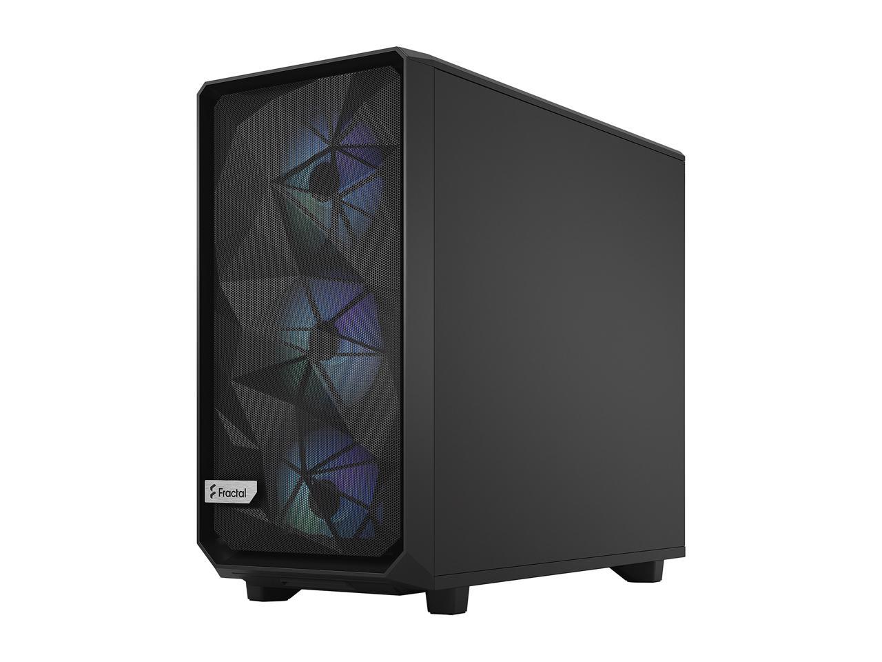 Fractal Design Meshify 2 RGB Black TG Light Tinted Tempered Glass Window ATX Mid Tower Computer Case