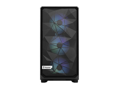 Fractal Design Meshify 2 RGB Black TG Light Tinted Tempered Glass Window ATX Mid Tower Computer Case