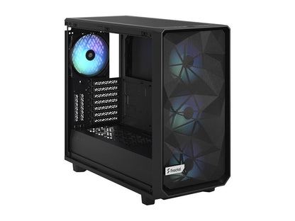 Fractal Design Meshify 2 RGB Black TG Light Tinted Tempered Glass Window ATX Mid Tower Computer Case