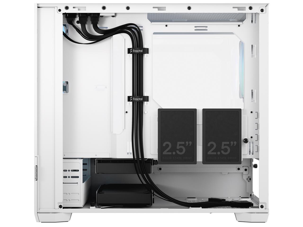 Fractal Design Pop Mini Air RGB White TG mATX High-Airflow Clear Tempered Glass Window Tower Computer Case