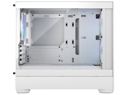 Fractal Design Pop Mini Air RGB White TG mATX High-Airflow Clear Tempered Glass Window Tower Computer Case