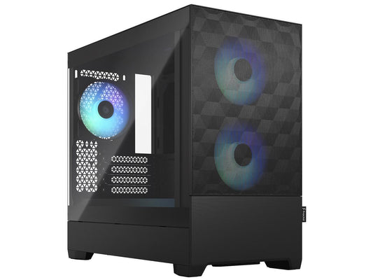 Fractal Design Pop Mini Air RGB Black TG mATX High-Airflow Clear Tempered Glass Window Tower Computer Case