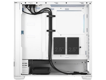 Fractal Design Pop Air RGB White TG ATX High-Airflow Clear Tempered Glass Window Mid Tower Computer Case