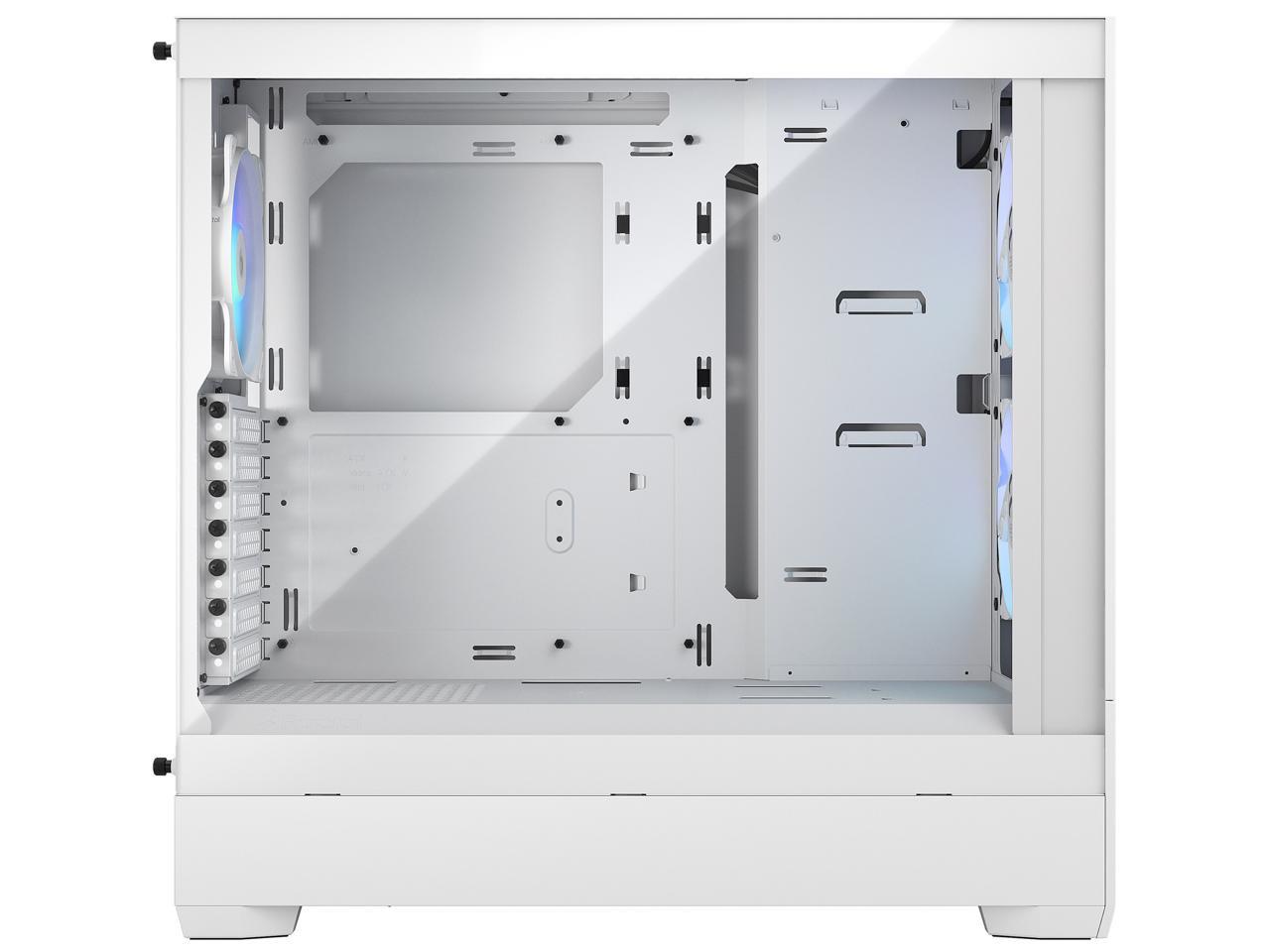 Fractal Design Pop Air RGB White TG ATX High-Airflow Clear Tempered Glass Window Mid Tower Computer Case
