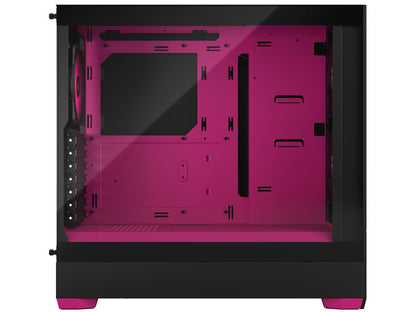 Fractal Design Pop Air RGB Black Magenta Core TG ATX High-Airflow Clear Tempered Glass Window Mid Tower Computer Case
