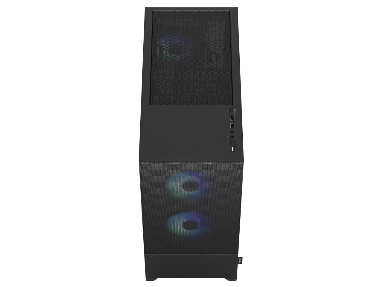 Fractal Design Pop Air RGB Black TG ATX High-Airflow Clear Tempered Glass Window Mid Tower Computer Case